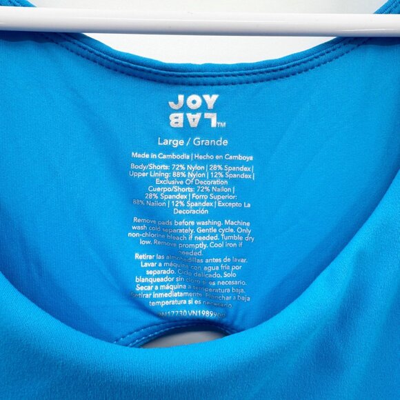 NEW JoyLab Knit Sporty Contrast Active Dress - Bright Blue Size Large - Picture 12 of 12